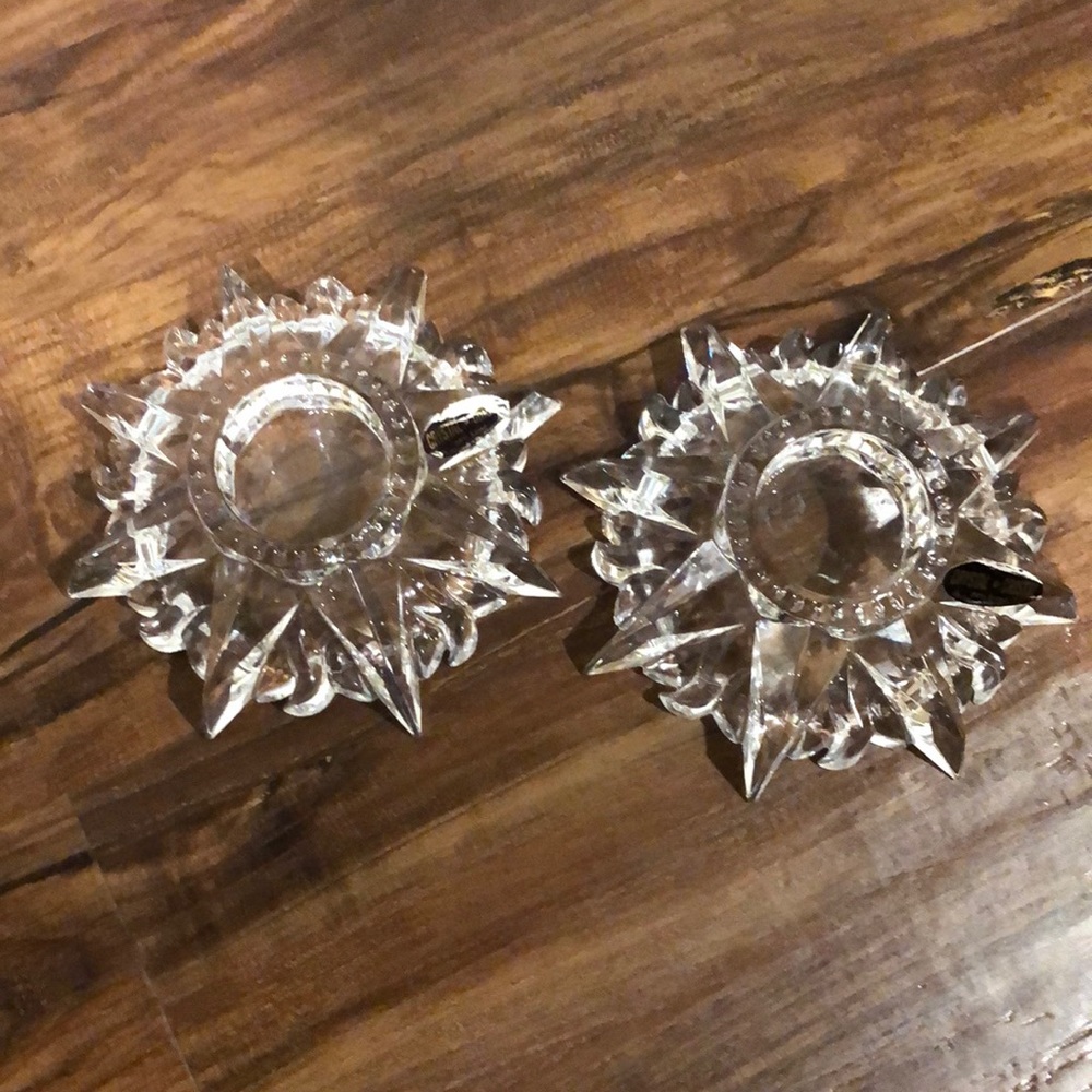 Crystal Candle Holder Set